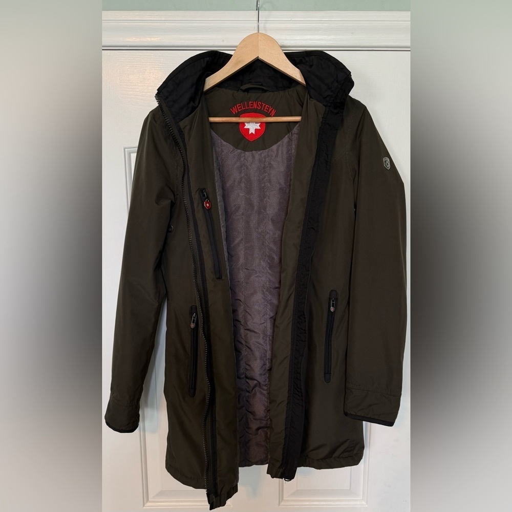 EUC 🛡️ Wellensteyn Women’s Olive Hooded Insulated Parka Coat Size S